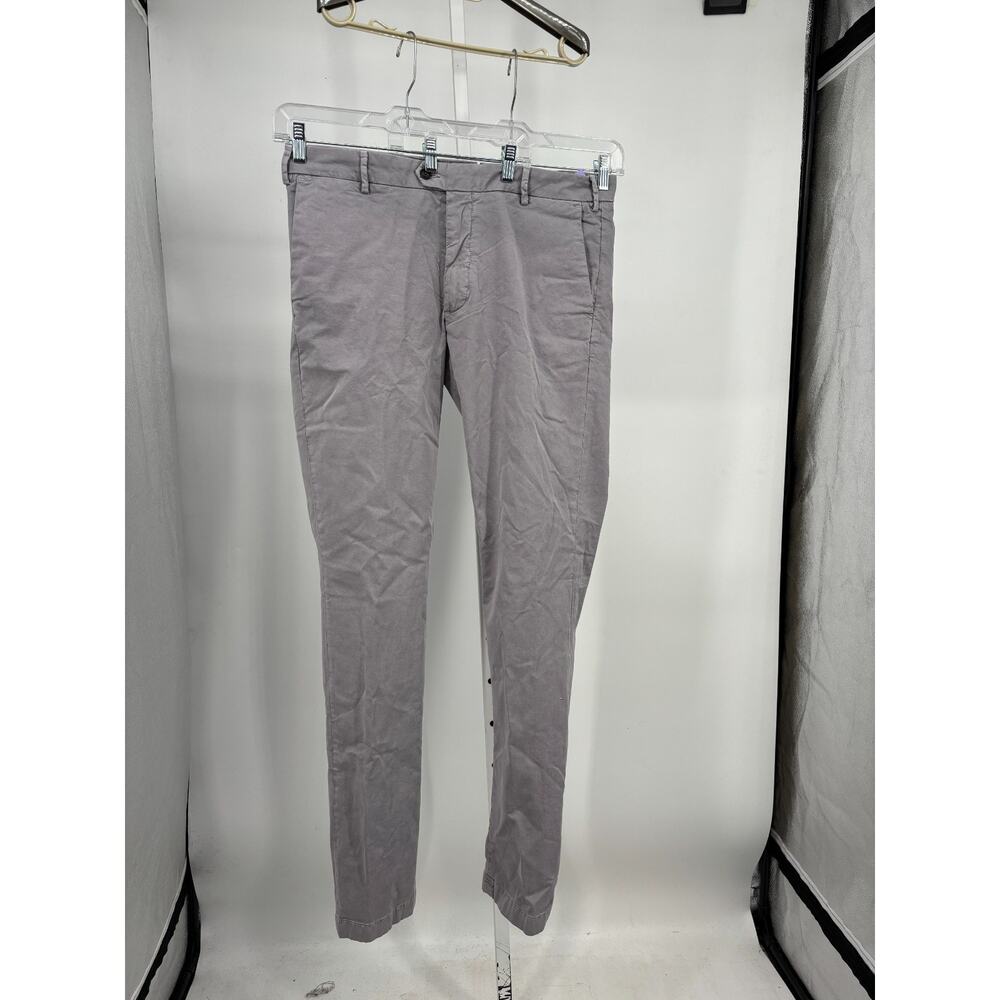 Peter Millar Crown Crafted Gale Garment Dyed Khaki Flat Front Pants 36 MS23XB70